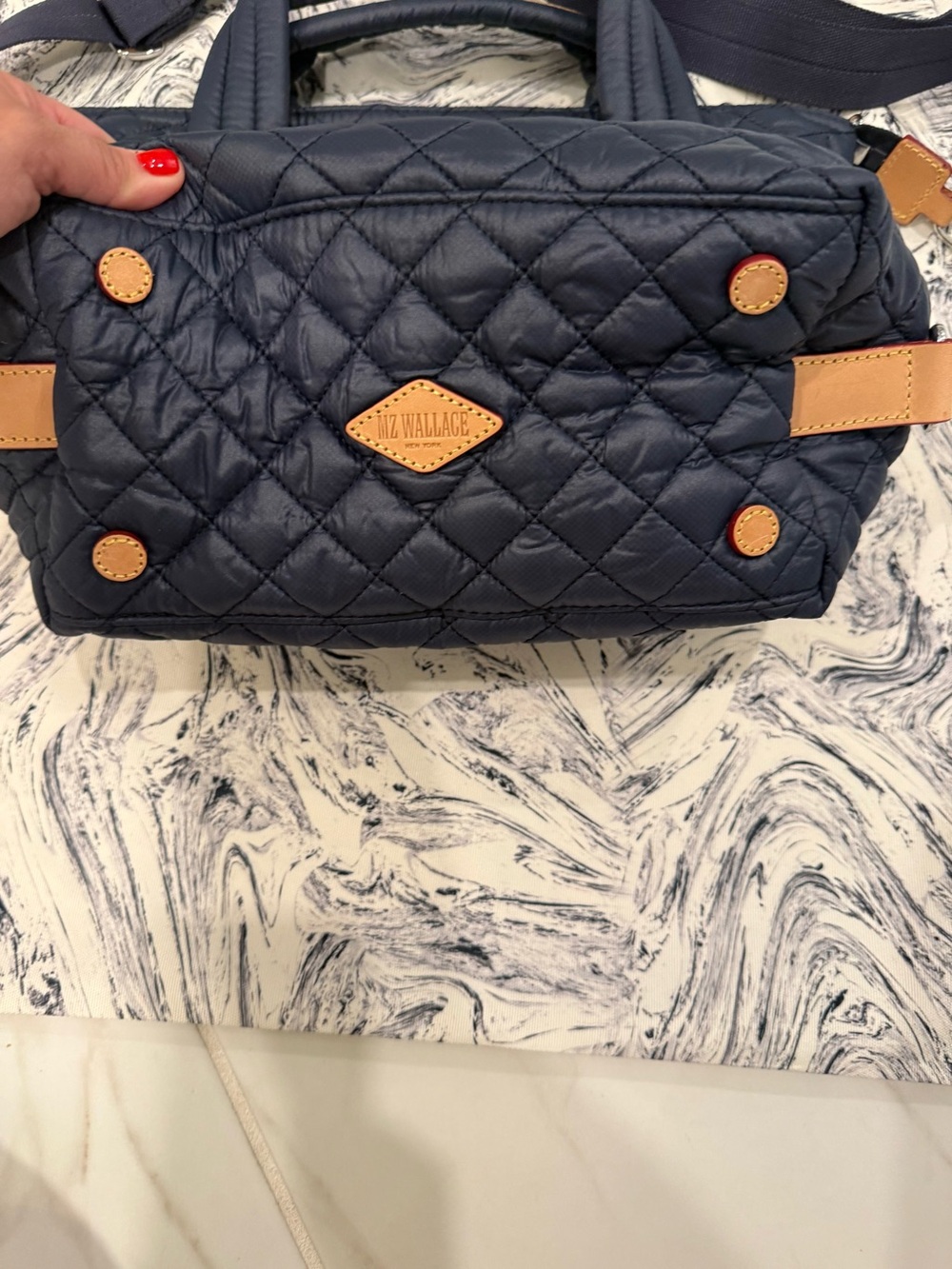 MZ Wallace Navy Small Sutton Deluxe NWOT - Picture 9 of 14